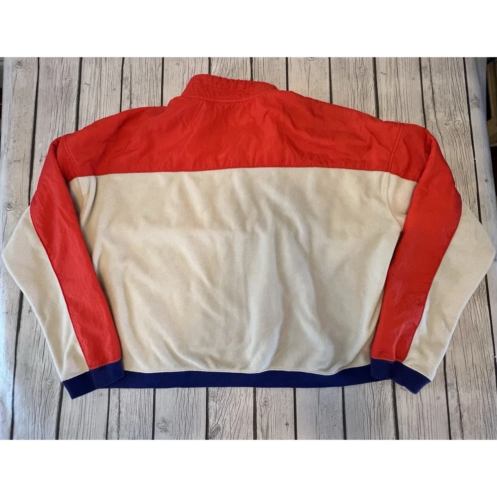 NIKE NSW HALF-ZIP TOP Color Block Cropped Fleece Pullover size XL 938963-258